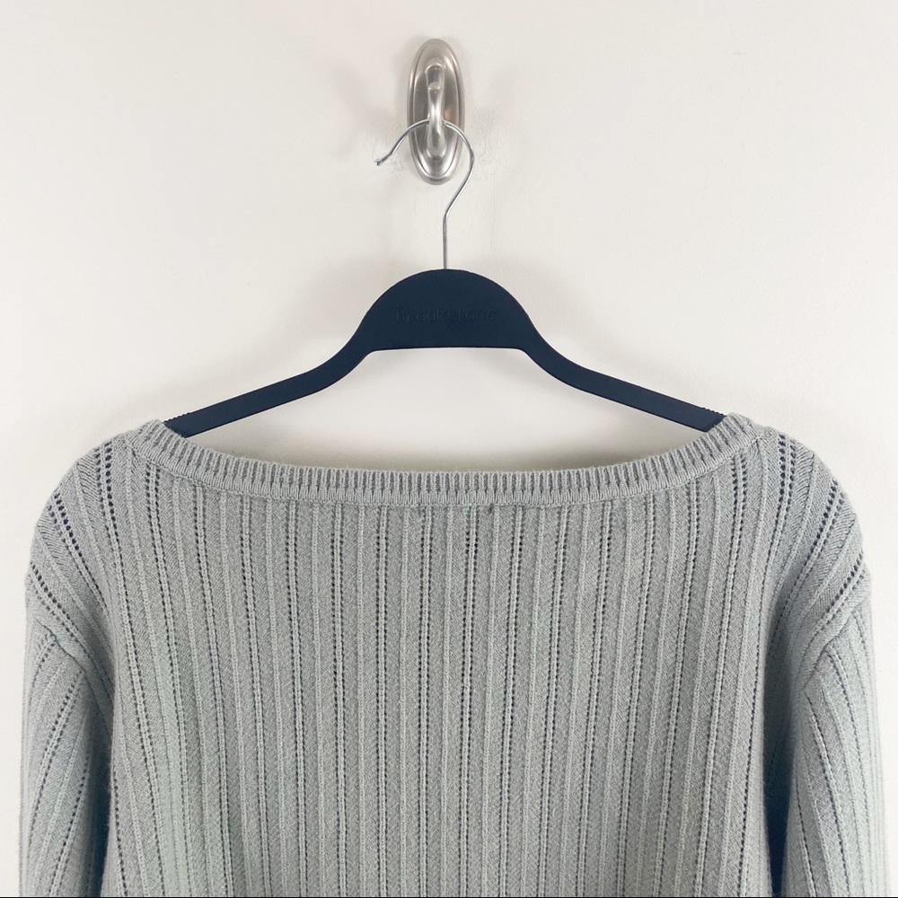 Revolve X Tularosa Sicily Cropped Knit Sweater in Sage Size Large NWT - Picture 9 of 14